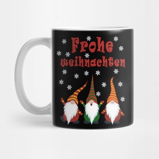 Gnomes Funny Pajama Cute Christmas Gift Frohe Weihnachten Mug